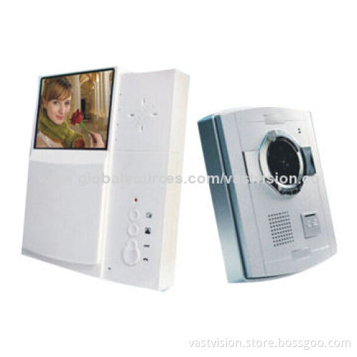 4.3-inch Villa-using Hand-free Wired Video Doorphones, Indoor Unit with 92° Wide-angle